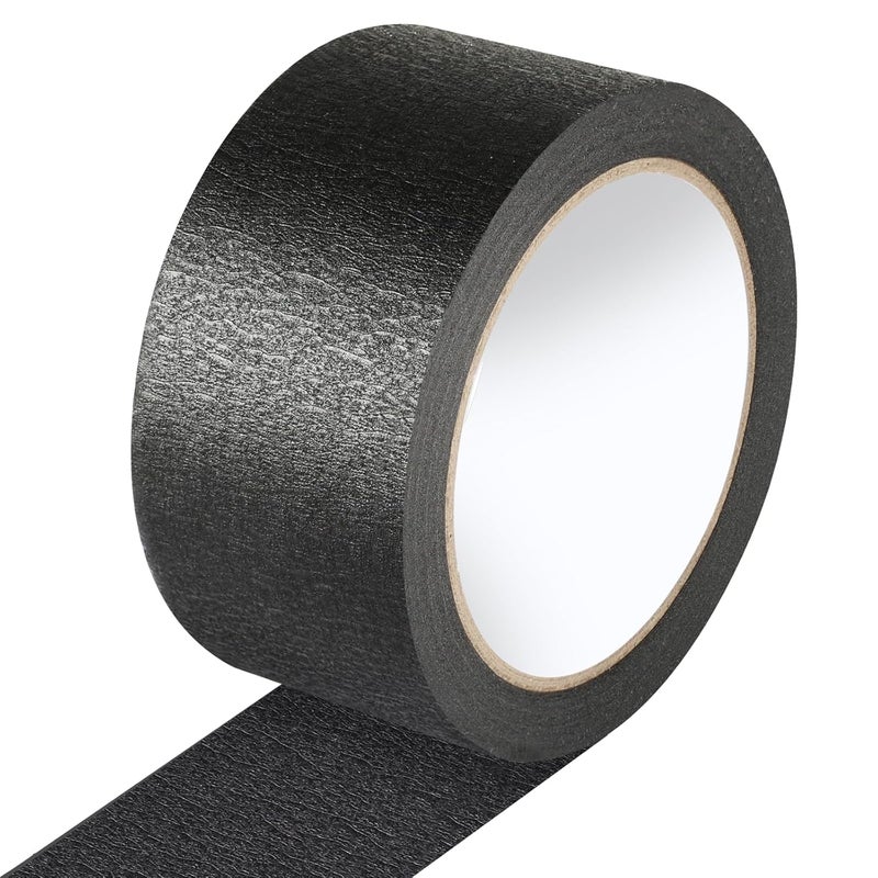 G GEYYANG Black Painters Tape - 2 Inch Wide Black Masking Tape - Multi-Surface, Smart Adhesion, Indoor & Outdoor - Paint Tape for Artist, DIY, Labeling, Car, General Purpose - 90FT Total - Image 1